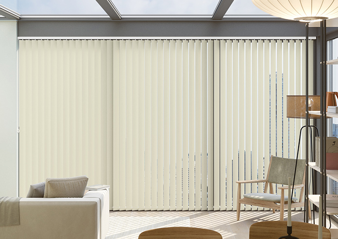 Trinity (FR Blackout), Rice Paper - Vertical Blind - Image 3